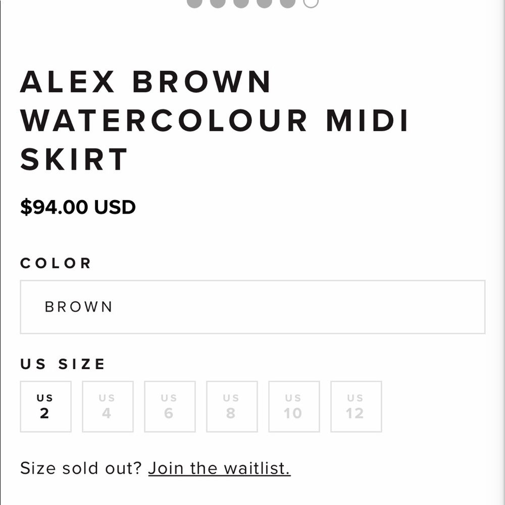 NWT DISSH SS22 - Alex Brown Watercolor Shirt and Midi skirt SOLDOUT! - Picture 3 of 16